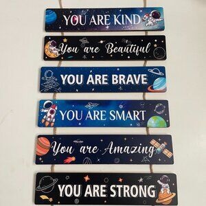 Positive Affirmation Signs Wall Hanging